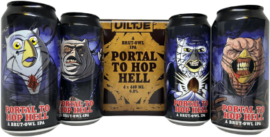 Uiltje Portal to Hop Hell bierbox met 4 blikken