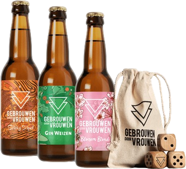 Gebrouwen Door Vrouwen Bier & Game Pakket