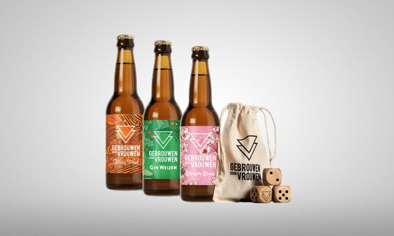 Gebrouwen Door Vrouwen Bier & Game Pakket