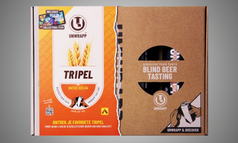 Unwrapp Bierpakket met vier onbekende tripels