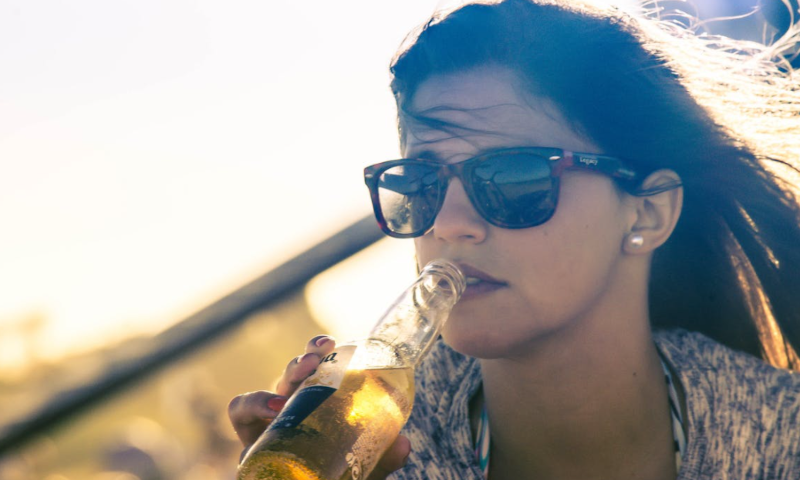 bier in de zon