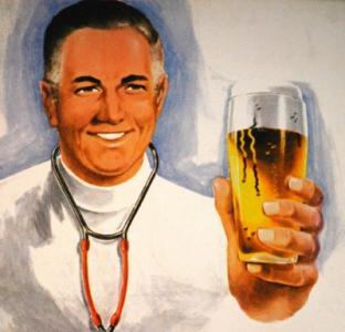 Arts met bier