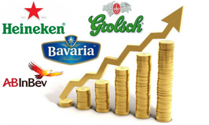 Bierprijzen horeca 2018