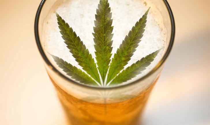 Bier met marihuana