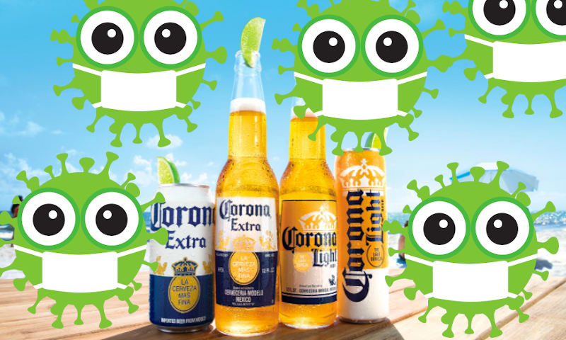 coronavirus en corona bier