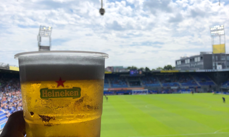 Bier in het stadion