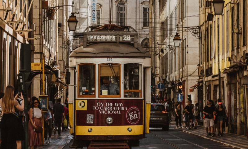 Tram in Lissabon Tram in Lissabon