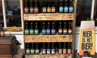 Koekwhouse Bierbrouwerij bieren in schap