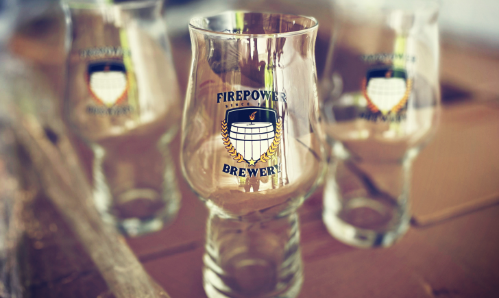 Fire Power Brewery bierglazen Fire Power Brewery bierglazen