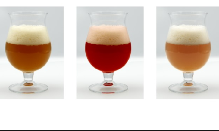 Halfweeg verschillende bieren