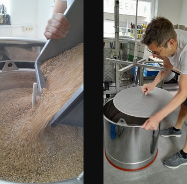 Activiteiten tijdens een brouwdag van de Brouwkeet