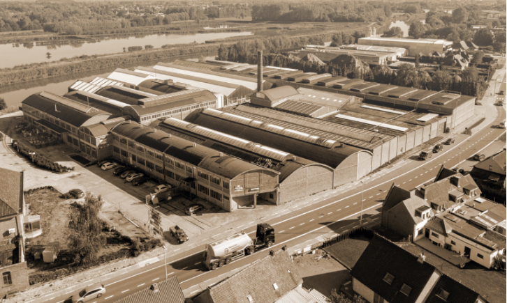 Staal fabriek Produrac aan de Schelde