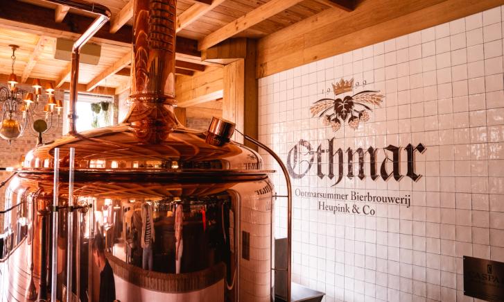 Brouwketel van Othmar Bier in Ootmarsum Brouwketel van Othmar Bier in Ootmarsum