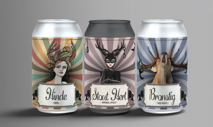 Drie bieren van Brouwerij 't Blauwe Hert