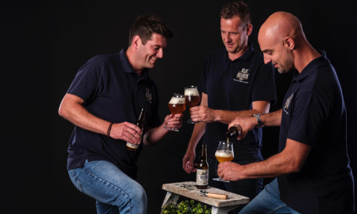 Drie mannen van Vijfheeren Bier