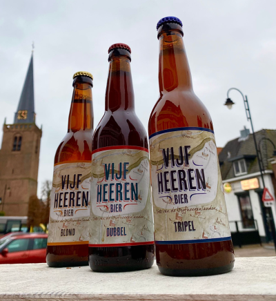 Drie bieren van Vijfheeren Bier