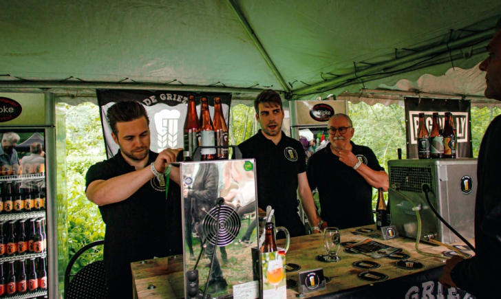 Brouwerij de Grieze tijdens een bierfestival