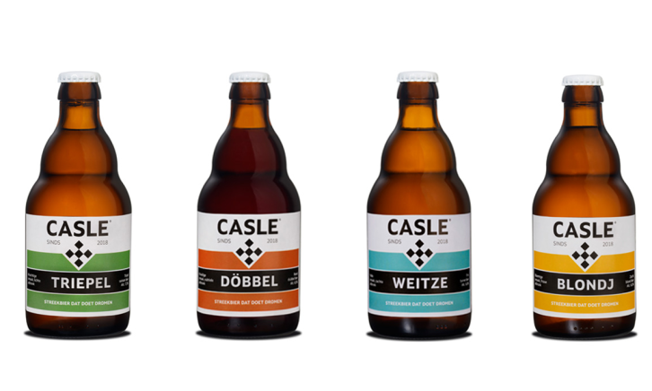 Casle bieren met nieuwe slogan sinds 2023