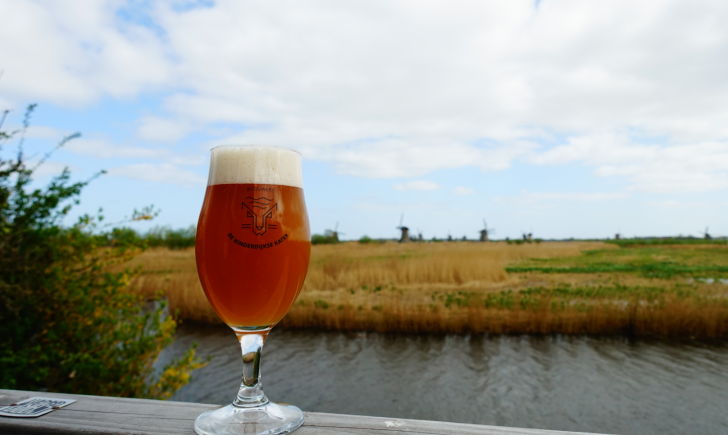De Kinderdijkse Kater bier in het weiland