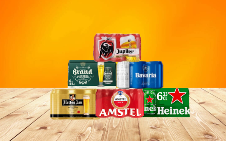 Blikjes bier in de aanbieding Blikjes bier in de aanbieding