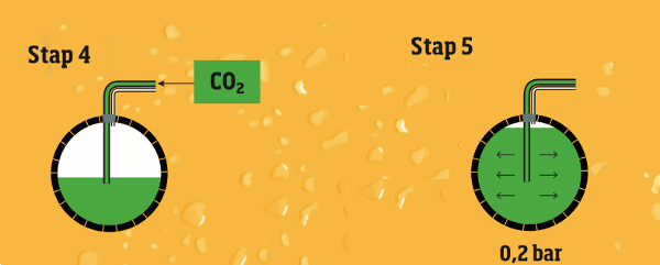 Bier op vat Stap 4 en 5