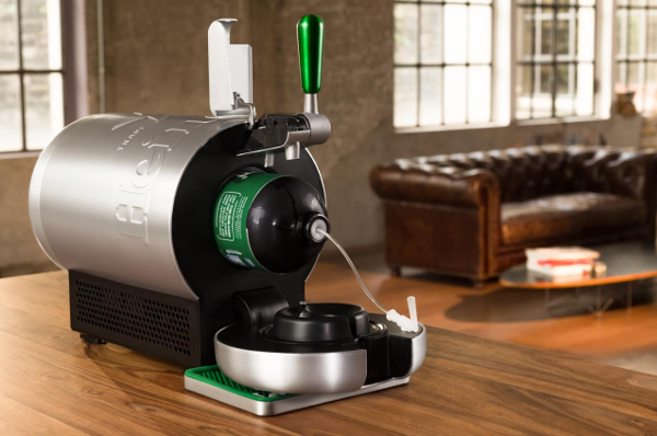 The SUB geladen met een Heineken TORP