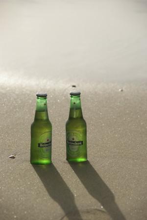 Heineken pils op het strand Heineken pils op het strand