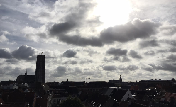 Uitzicht vanaf het dak van Brouwerij het Anker