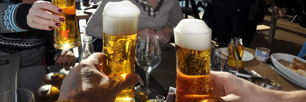 Bier op wintersport 