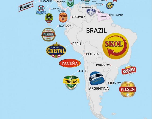 Bier map Zuid Amerika Bier map Zuid Amerika