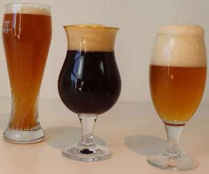 Bierglazen met speciaalbieren Bierglazen met speciaalbieren