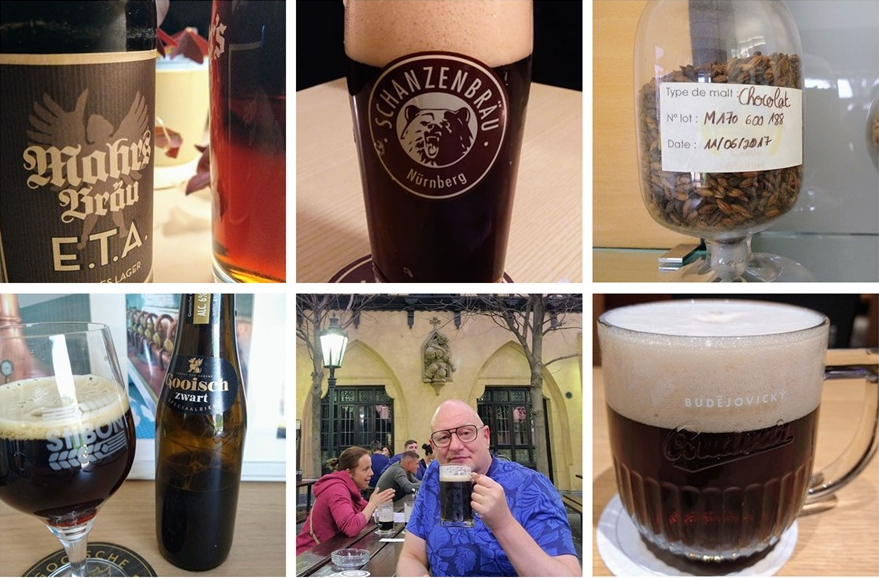 Fotocollage van Bierschrijver Frits Dunnink