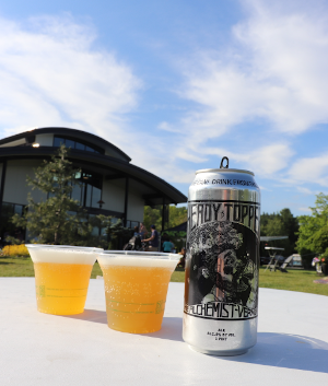 Heady Topper bier bij de Alchemist brouwerij in Stowe