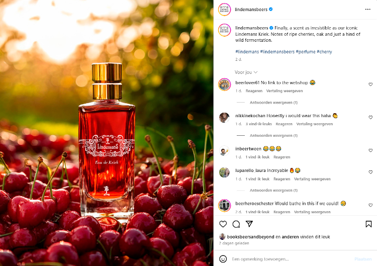 Lindemans onthult onweerstaanbare geur