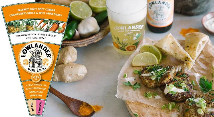 Recept voor een gerecht met kipburgers dat wordt gecombineerd met Lowlander 0.3% IPA