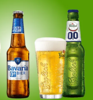 Twee alcoholvrije bieren Alcoholvrije bieren van Bavaria en Grolsch