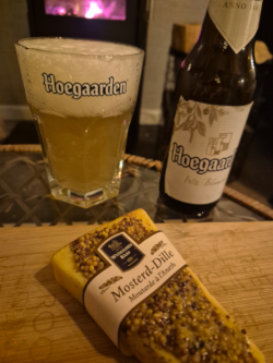 hoegaarden met mosterd dille kaas