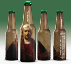 Heineken flesjes met Rembrandt