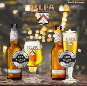 Alfa bieren in de prijzen tijdens London Beer Competition