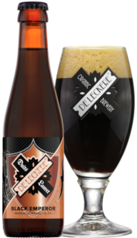 Black Emperor bier flesje en glas