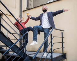 Juryleden tijdens de Brussels Beer Challenge in een mooie pose