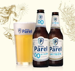 Budels Witte Parel met alcohol en de alcoholvrije variant