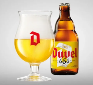 Duvel 6,66% flesje en glas