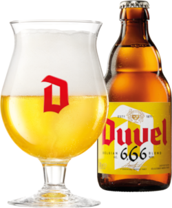 Duvel 6,66% glas en flesje