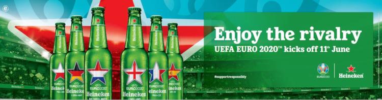 Enjoy the Rivalry Heineken banner