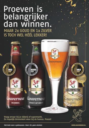 Gouverneur bieren winnen awards