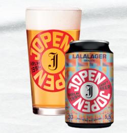 LaLaLager bier van Jopen
