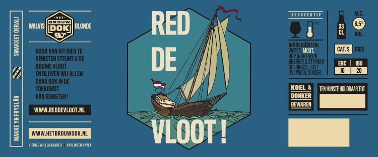 Red de Vloot speciaalbier etiket
