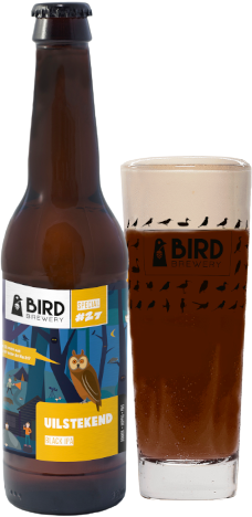 Uilstekend flesje en glas