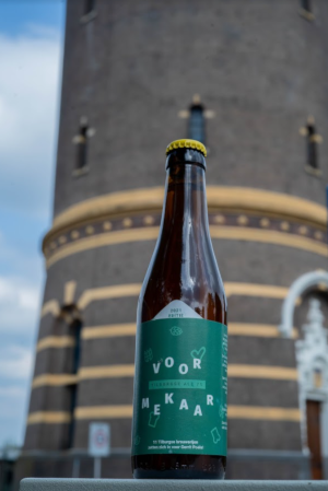Voor Mekaar bier flesje voor watertoren